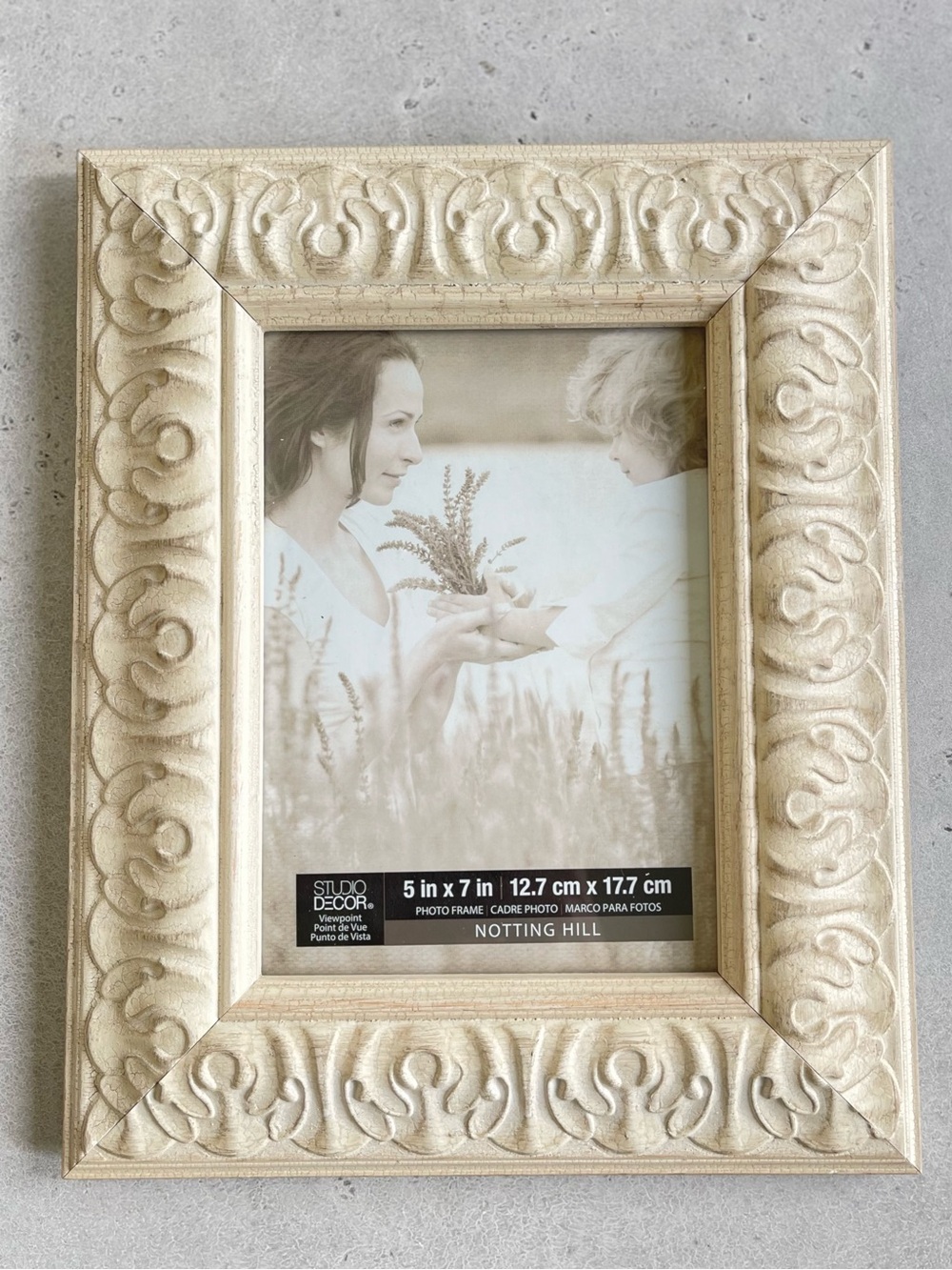 Studio Decor Notting Hill Picture Frame New Ornate Wooden Cream Tone Victorian